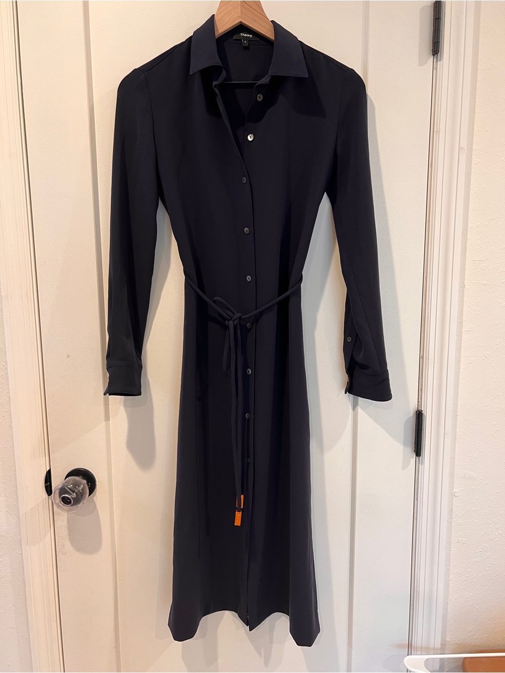 Theory Belted Shirt Dress